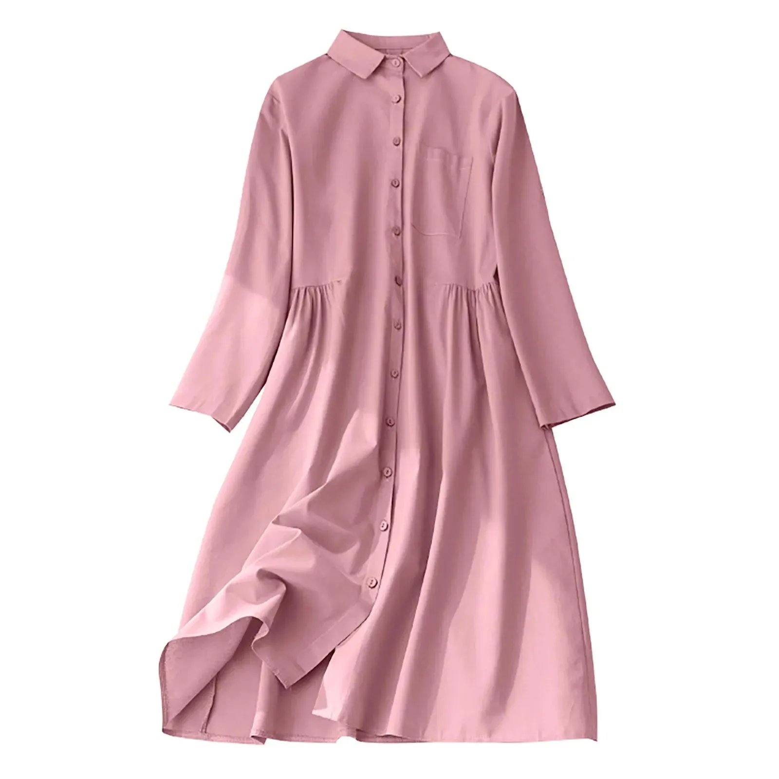 Elegant Sophisticated Comfy Relaxed Minimalist Stylish Casual Versatile Oversized Midi Chic Dress