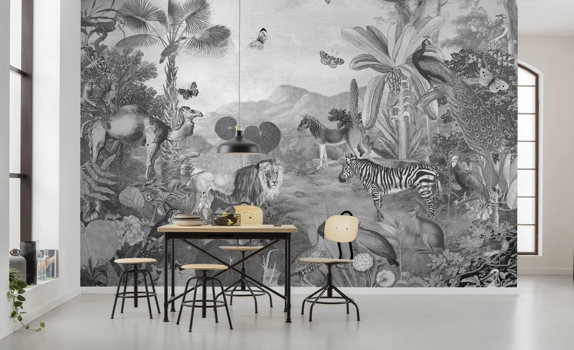 Flora and Fauna Mural Wallpaper