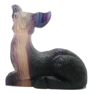 Fluorite Deer Magical Meadow Rainbow Energy Animal Figurine