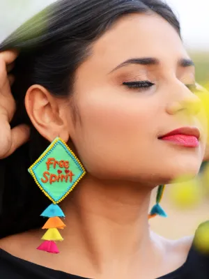 Free Spirit Embroidered Earrings