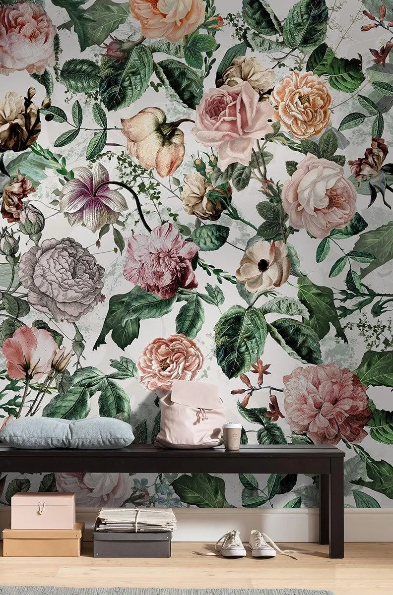 Full Blooms Mural Wallpaper