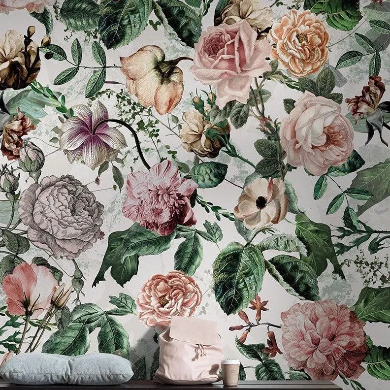 Full Blooms Mural Wallpaper