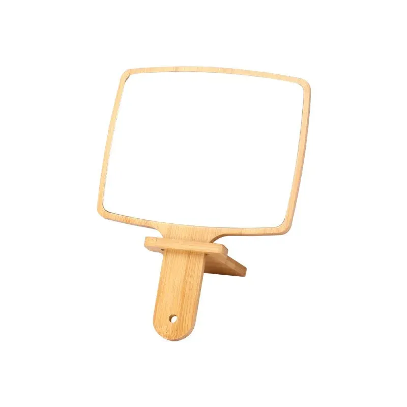 Handheld Portable Mirror-Wooden(SA2405-55)