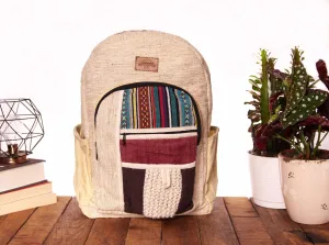 Handmade Hemp Backpack || Sustainable Vegan Line || Hazel 5077