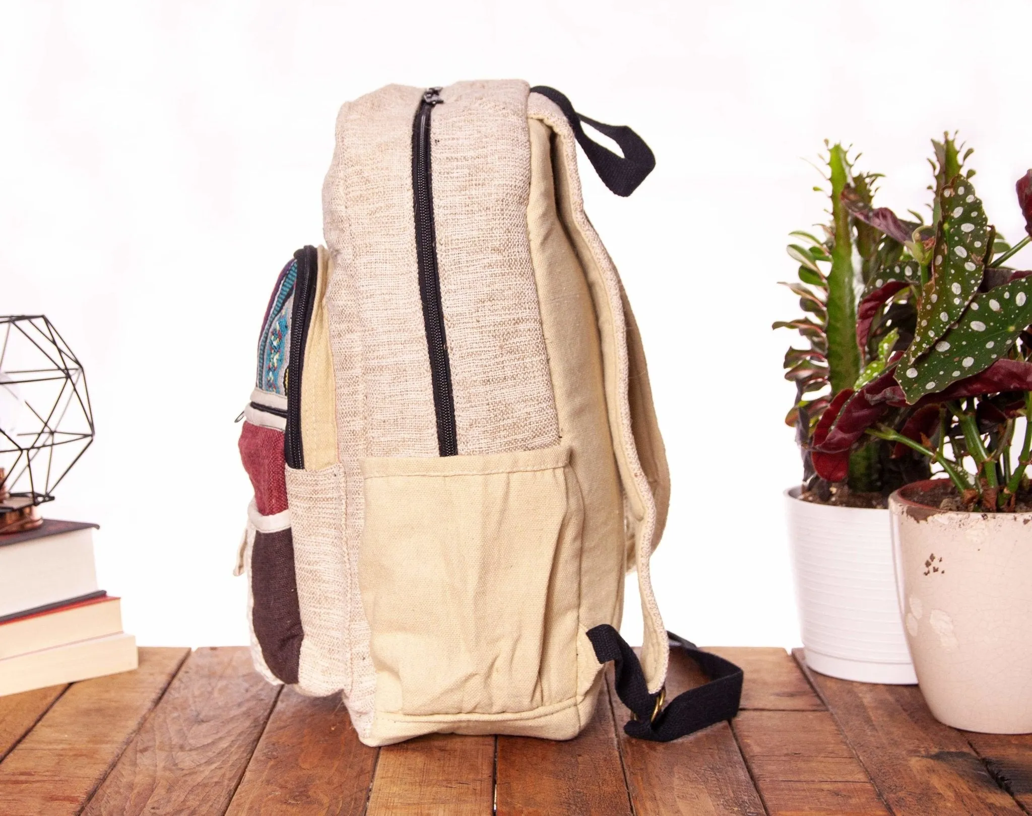 Handmade Hemp Backpack || Sustainable Vegan Line || Hazel 5077