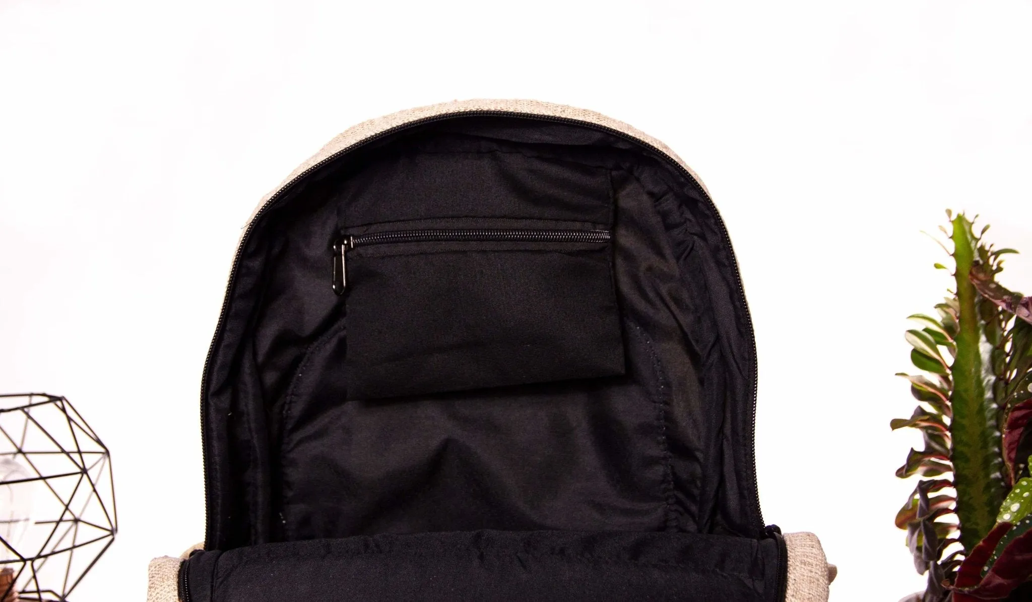 Handmade Hemp Backpack || Sustainable Vegan Line || Hazel 5077