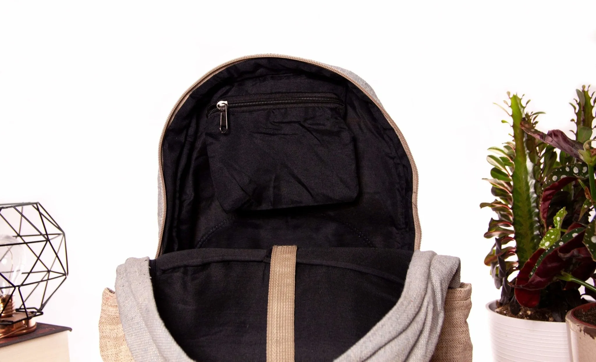 Handmade Hemp Backpack || Sustainable Vegan Line || Poplar