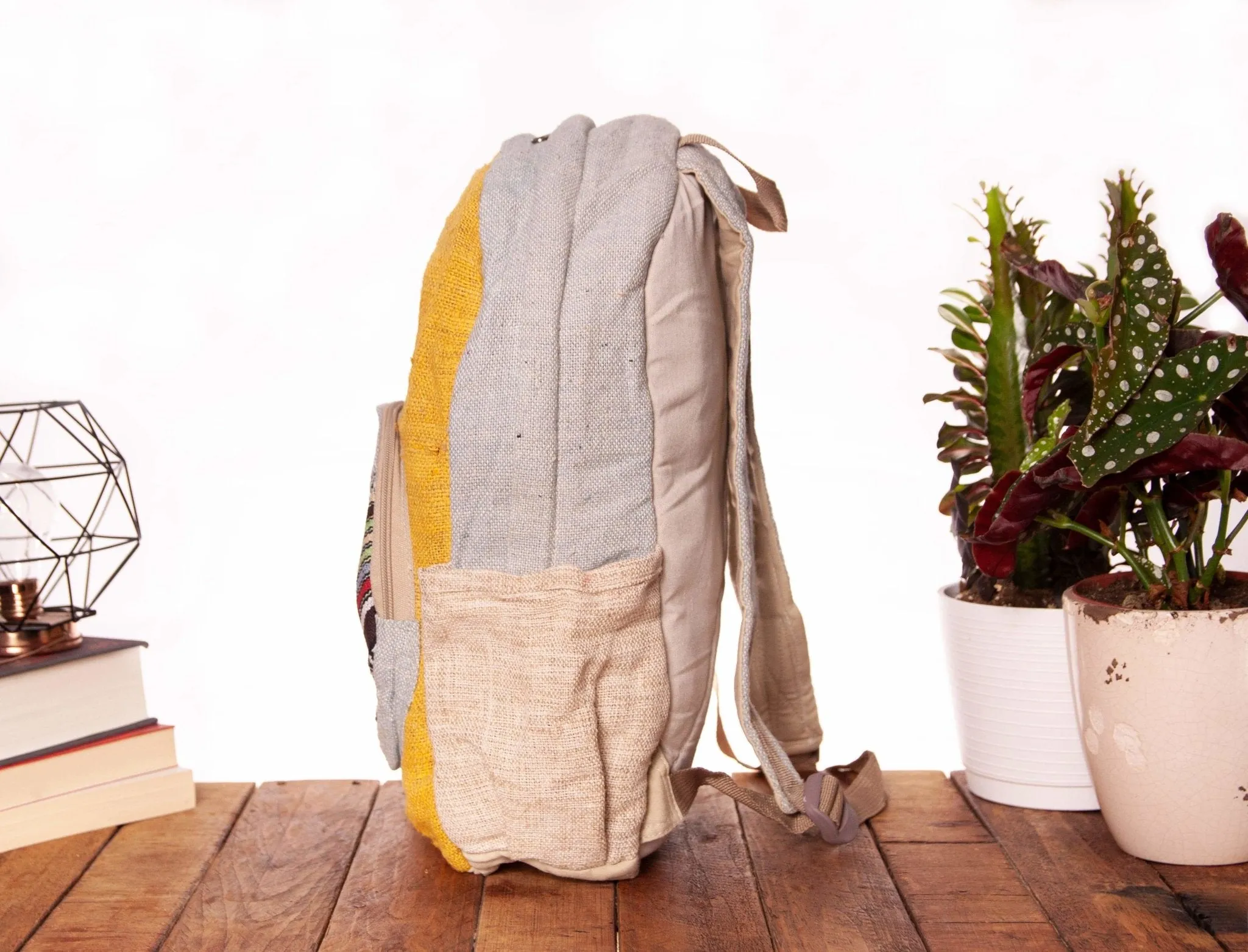 Handmade Hemp Backpack || Sustainable Vegan Line || Poplar