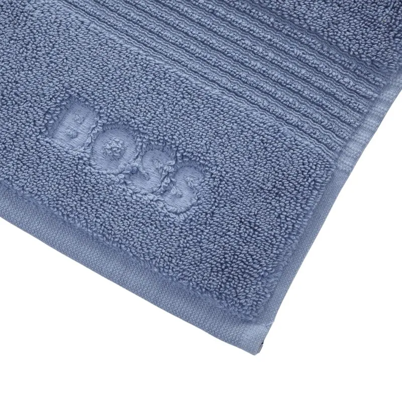 Hugo Boss Luxury LOFT Skye Blue Plush Bath Mat