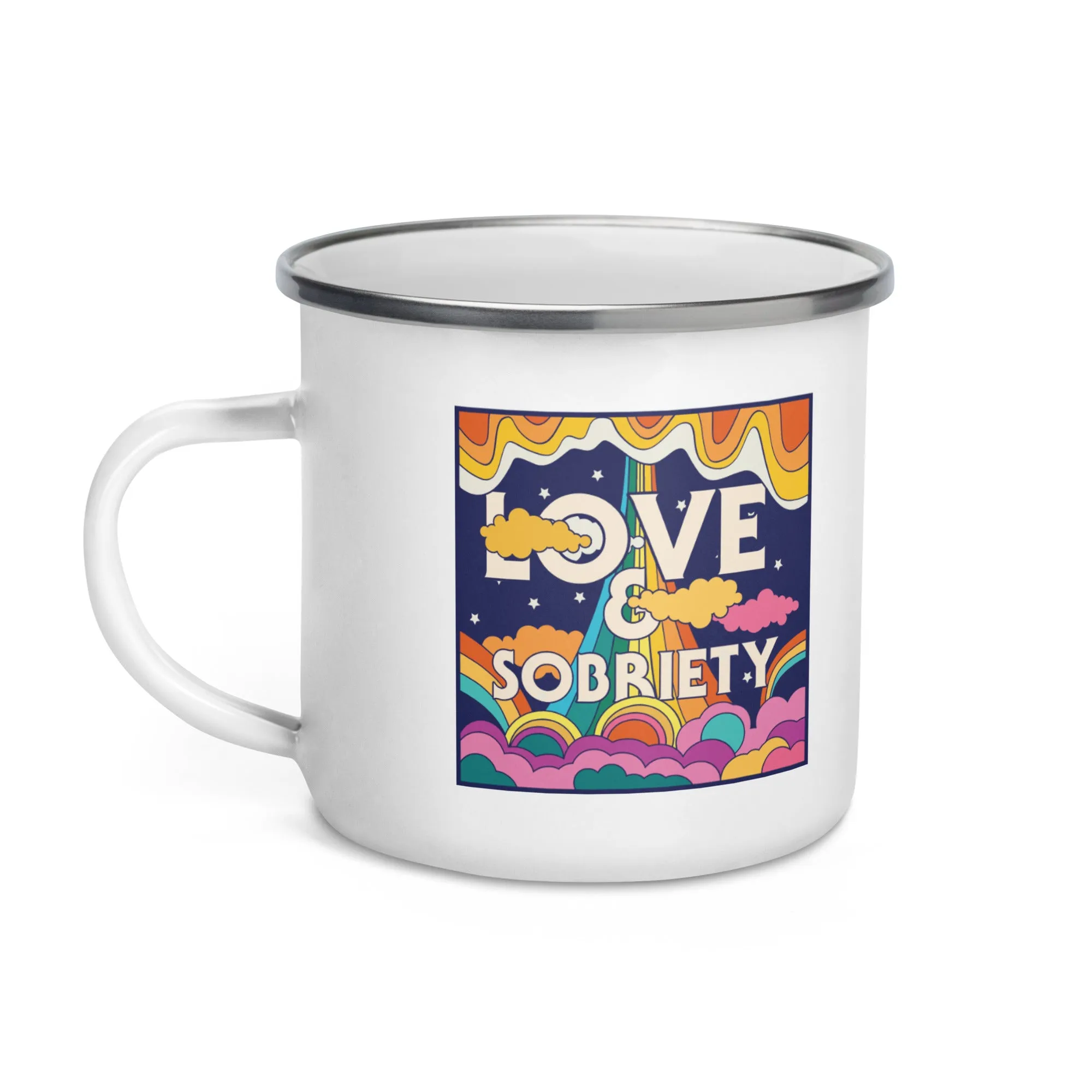 I Love Recovery - Love and Sobriety - Enamel Mug