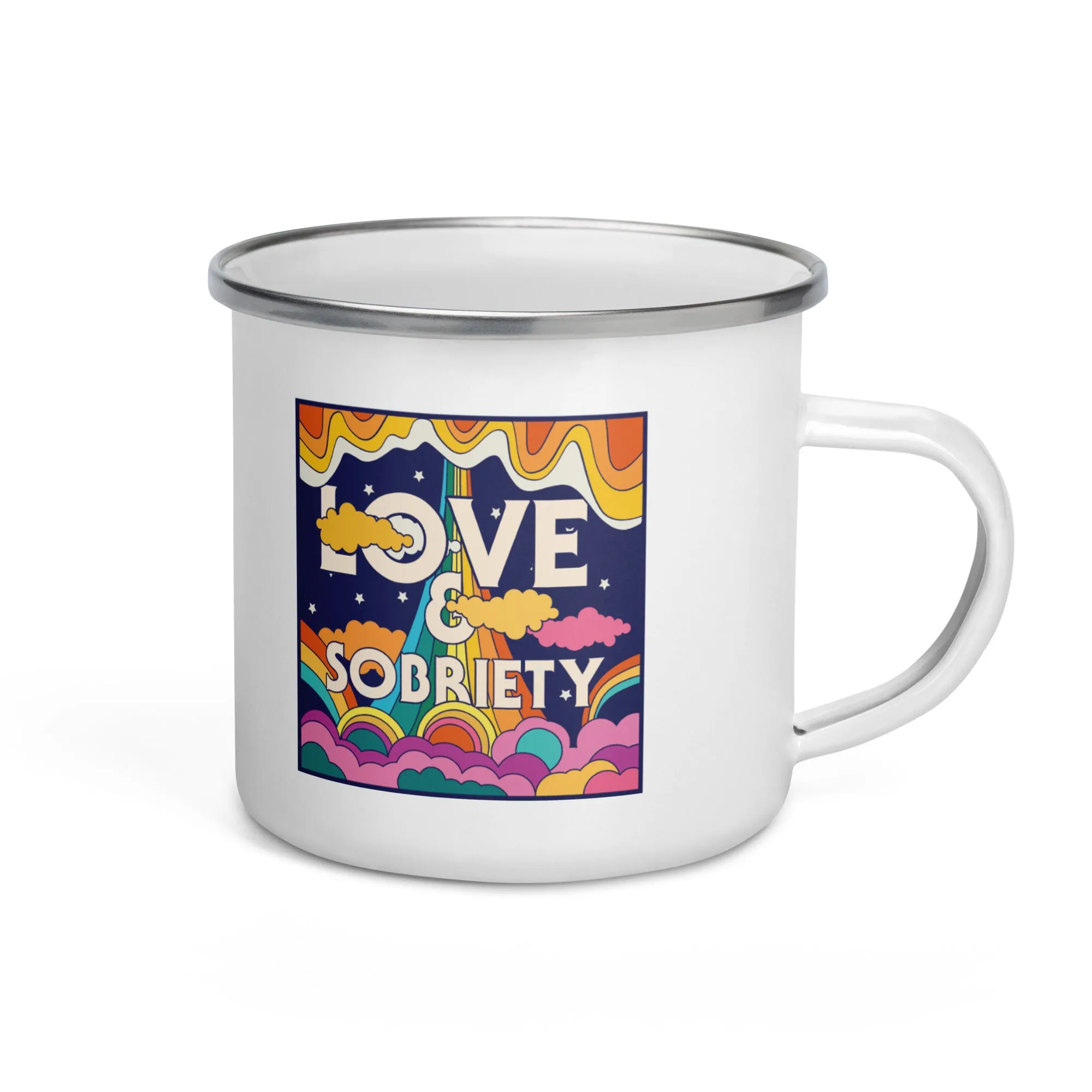 I Love Recovery - Love and Sobriety - Enamel Mug