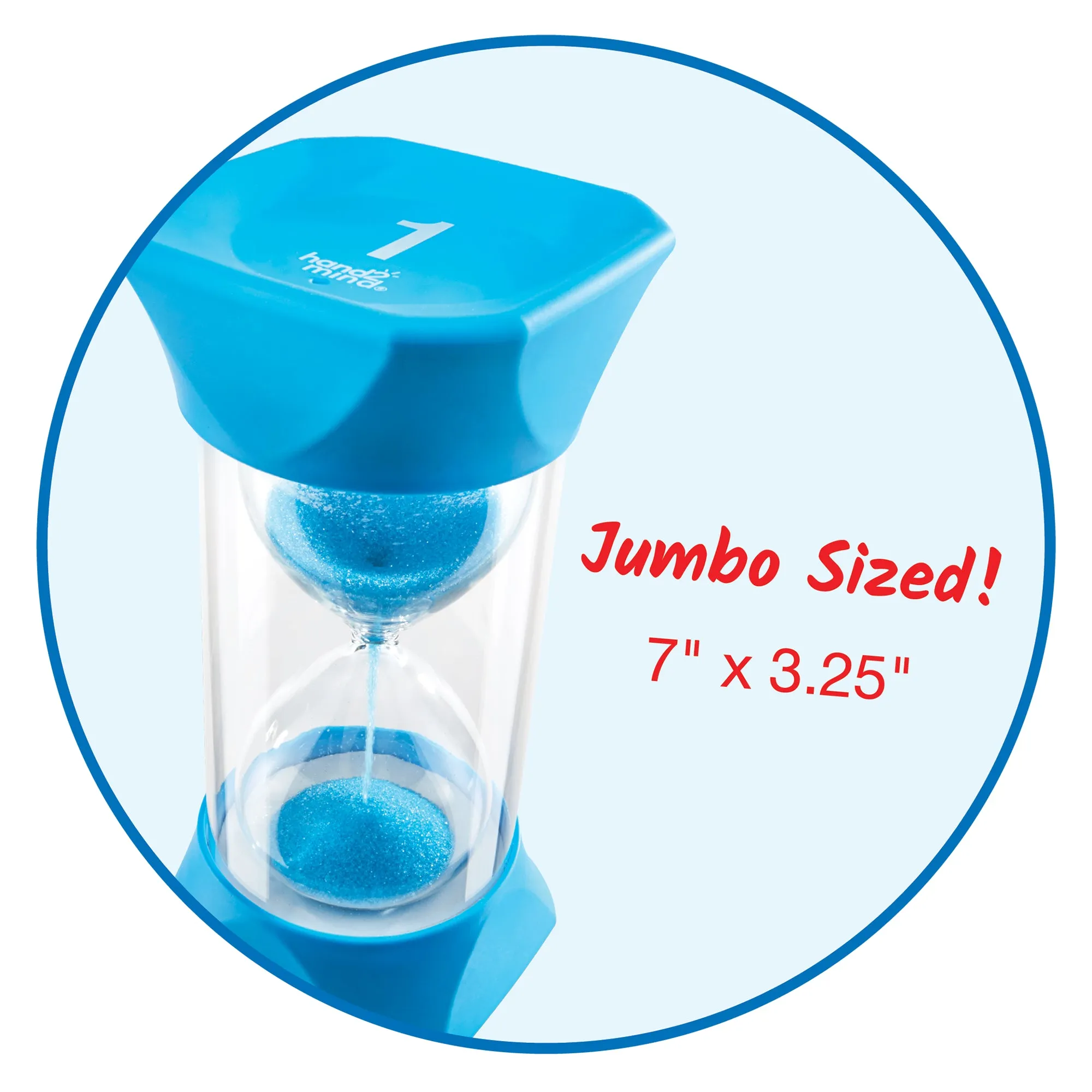 Jumbo Sand Timer Blue: 1 Minute Timer