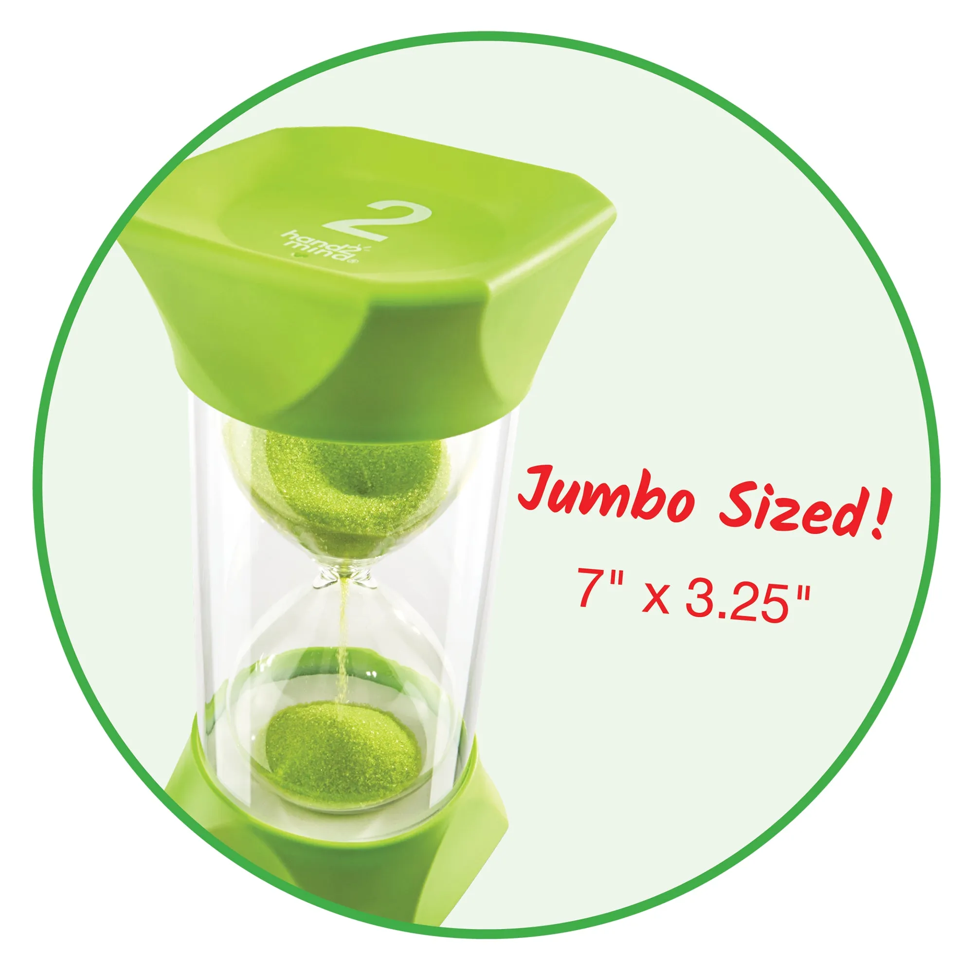 Jumbo Sand Timer Green: 2 Minute Timer