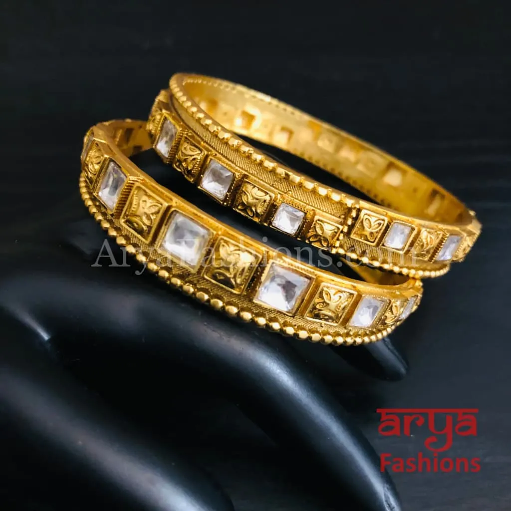 Kavira Kundan Bangles/ Jaipuri Jadau Bangles