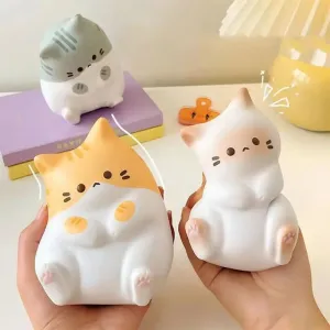 Kawaii Cartoon Cat Squeeze Toys Plushie – Slow Rebound Decompression Doll | Stress Release Anxiety Toy