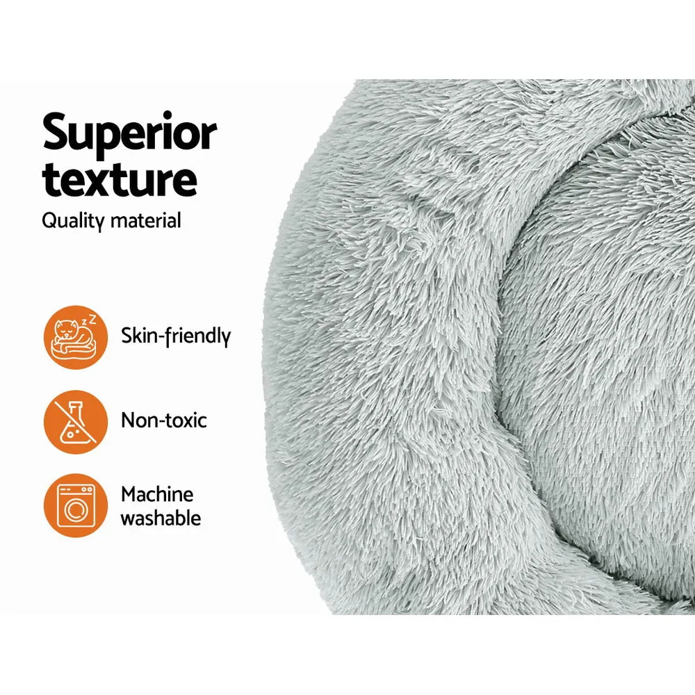 Large Calming Soft Plush Pet Bed, Washable, Non-Slip i.Pet