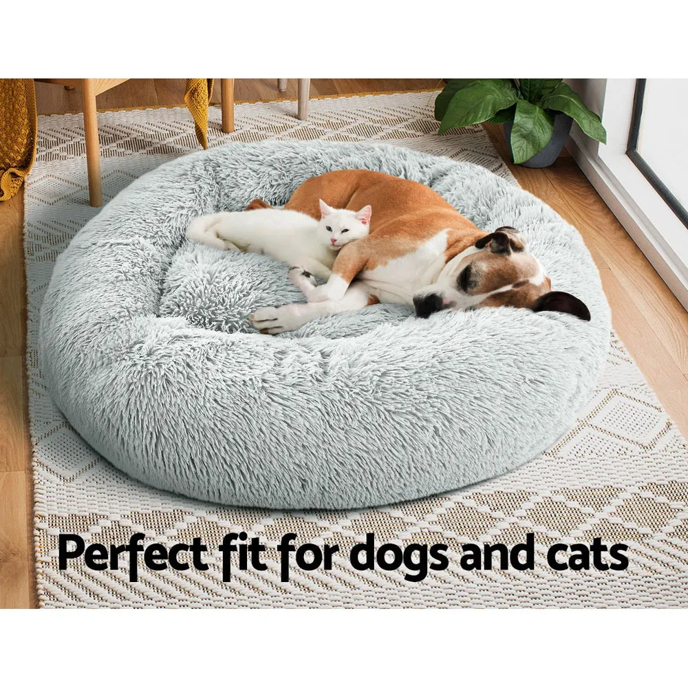 Large Calming Soft Plush Pet Bed, Washable, Non-Slip i.Pet