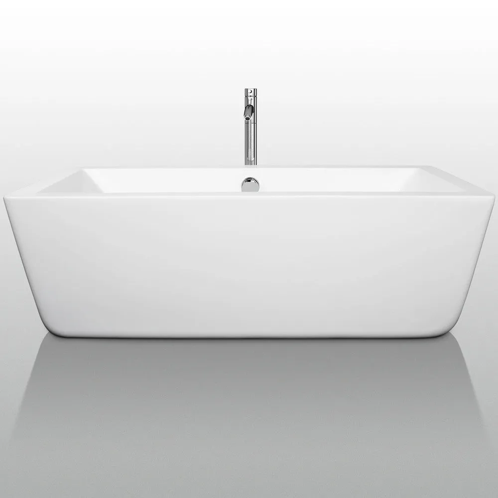 Laura 67" Large Soaking Bathtub By Wyndham Collection