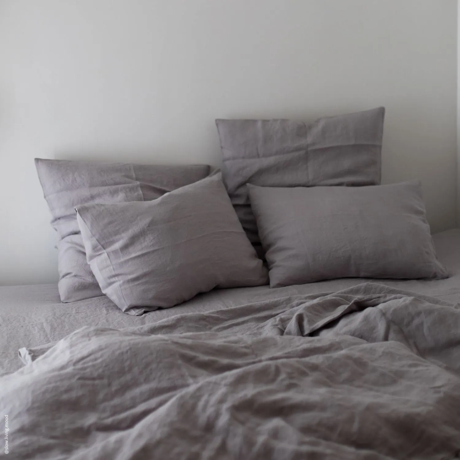 Light Grey Linen Fitted Sheet