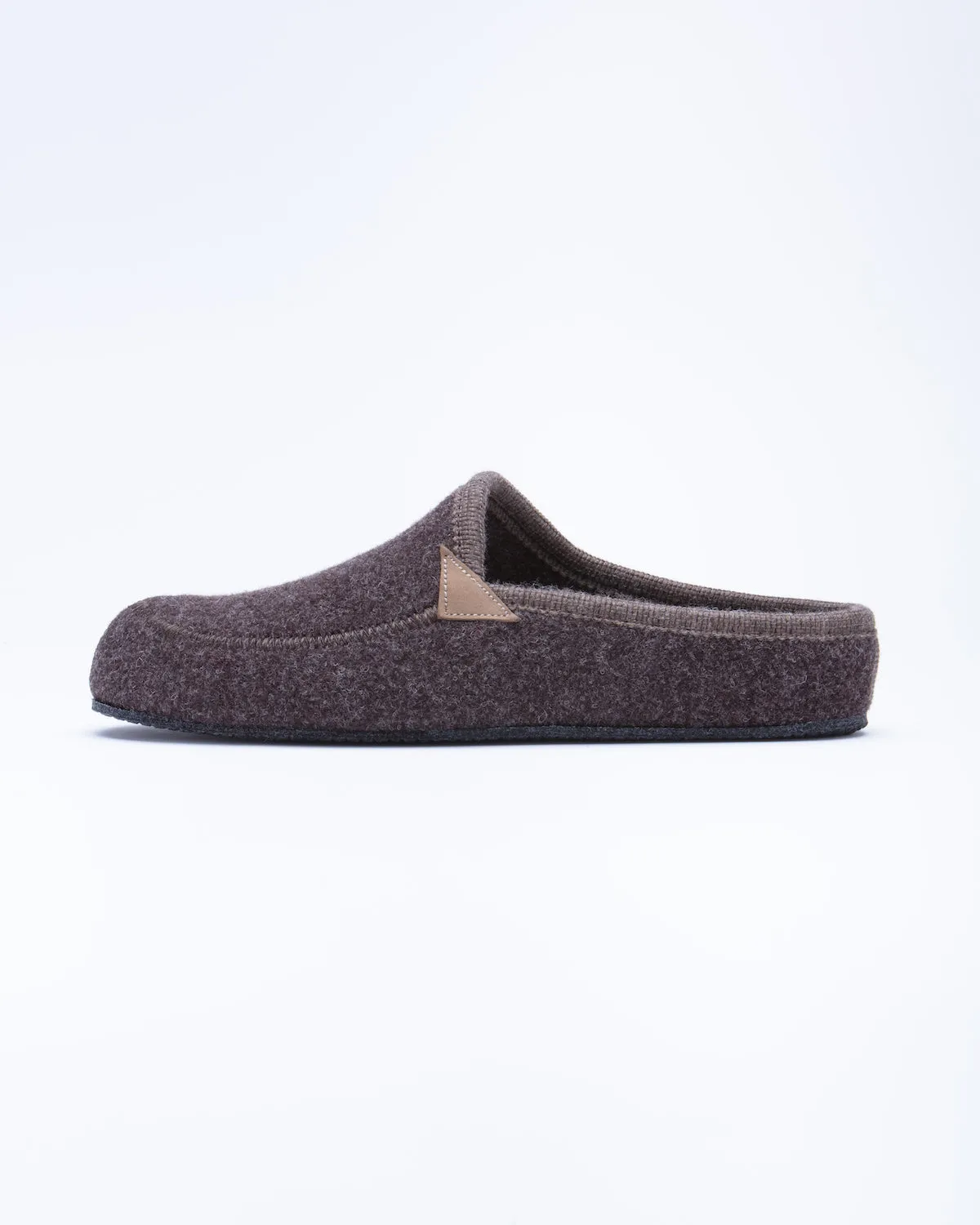 Men's Casies Wool Felt Mule Slipper Brown