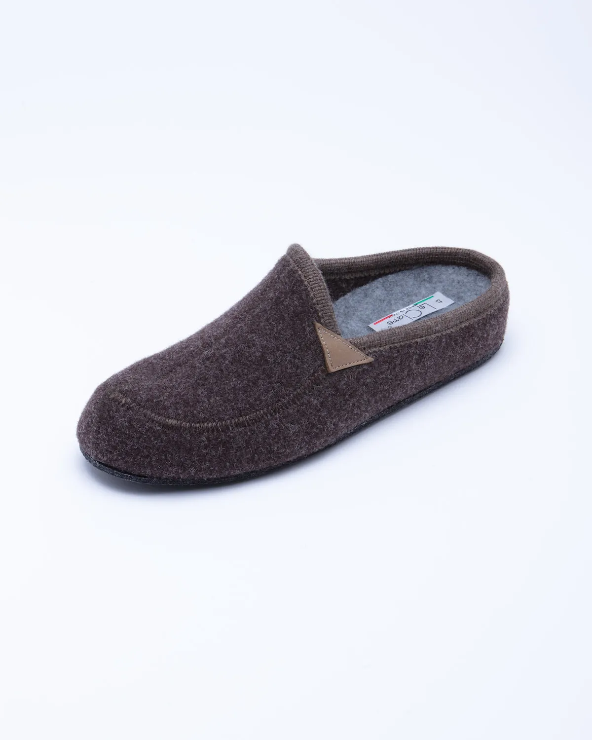 Men's Casies Wool Felt Mule Slipper Brown