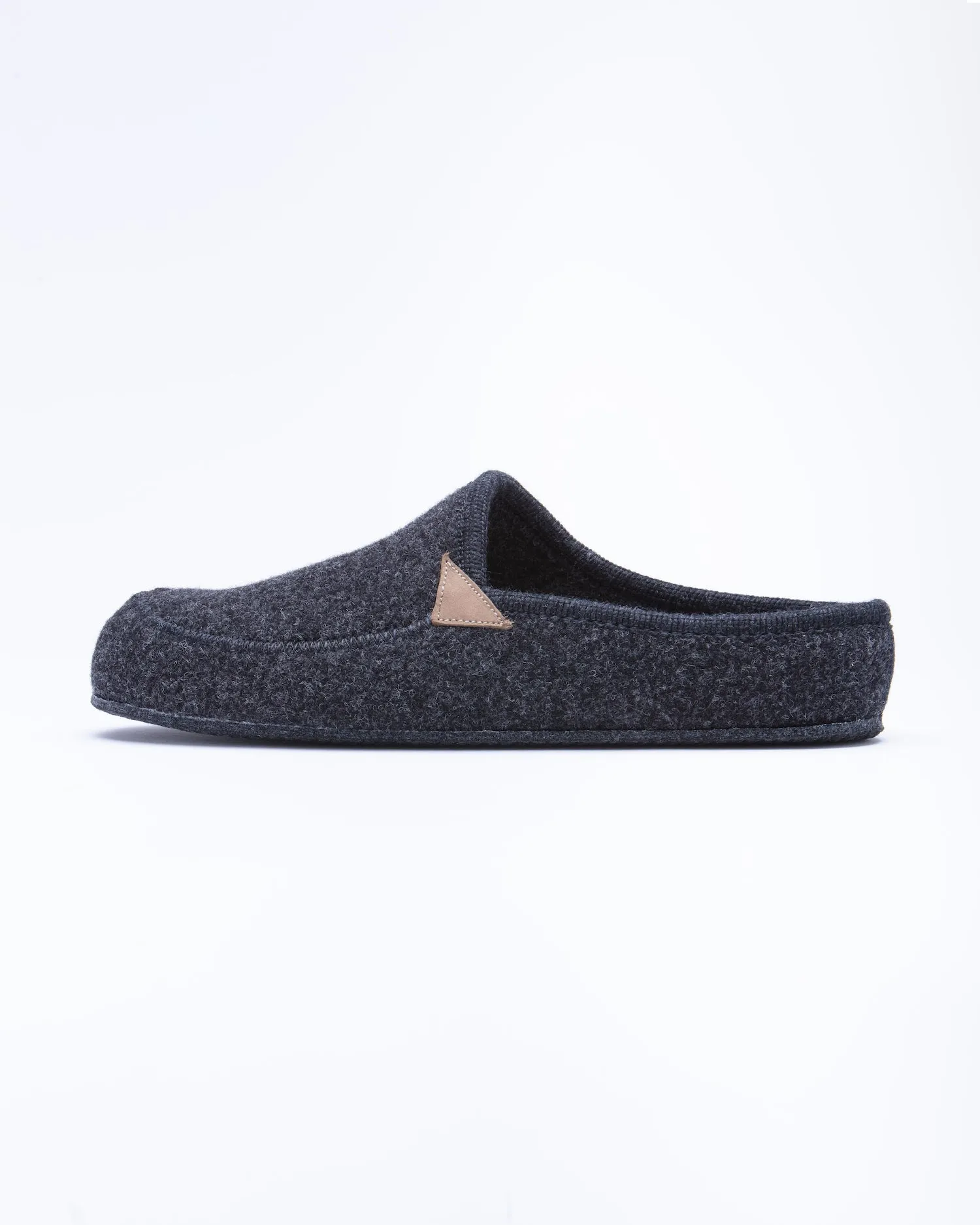 Men's Casies Wool Felt Mule Slipper Charcoal