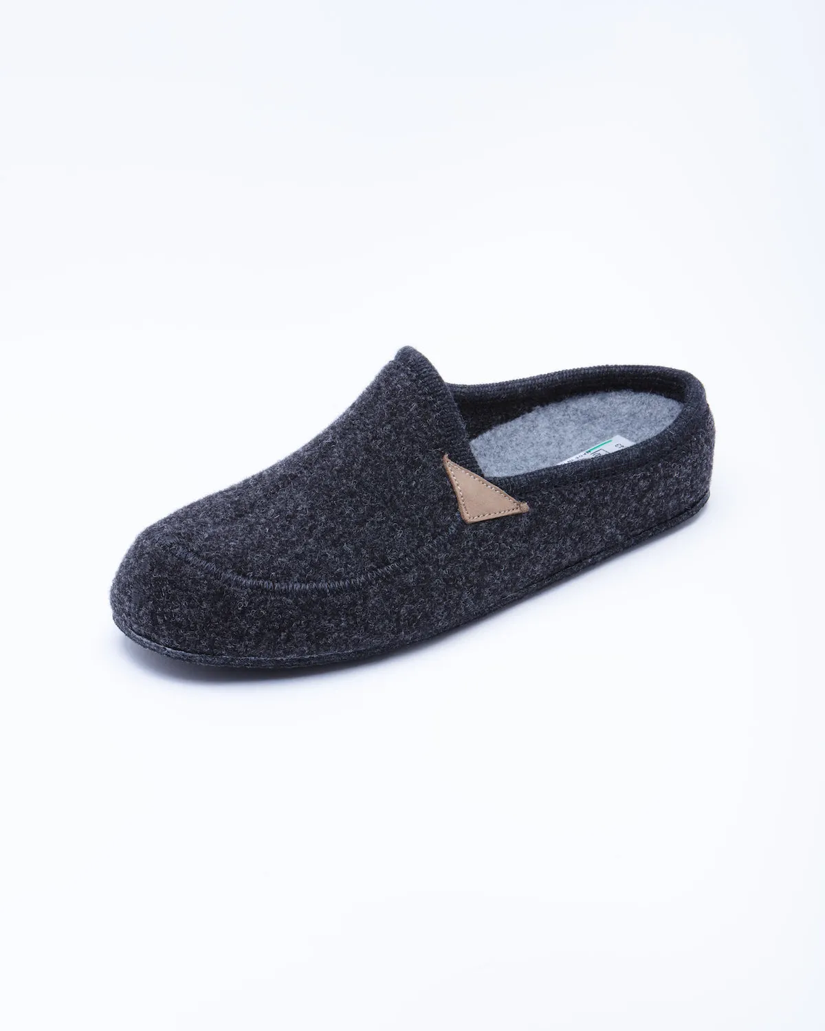 Men's Casies Wool Felt Mule Slipper Charcoal