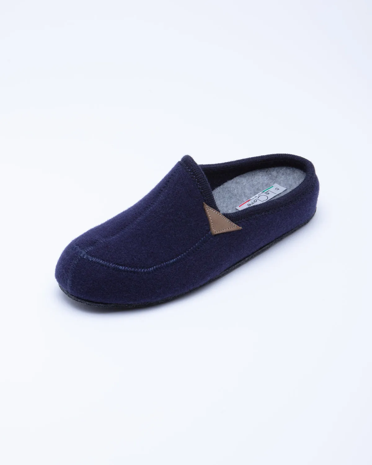 Men's Casies Wool Felt Mule Slipper Navy