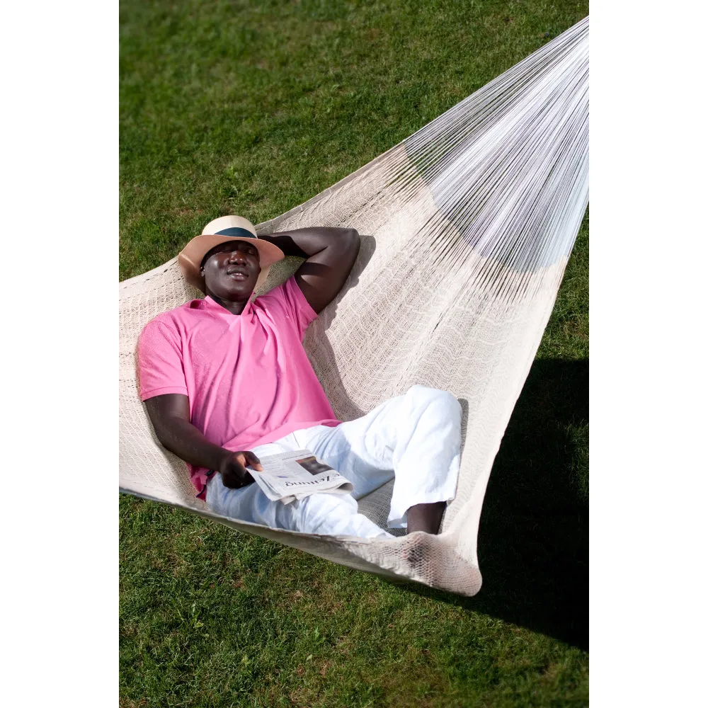 Mexican Family Hammock - Natural White