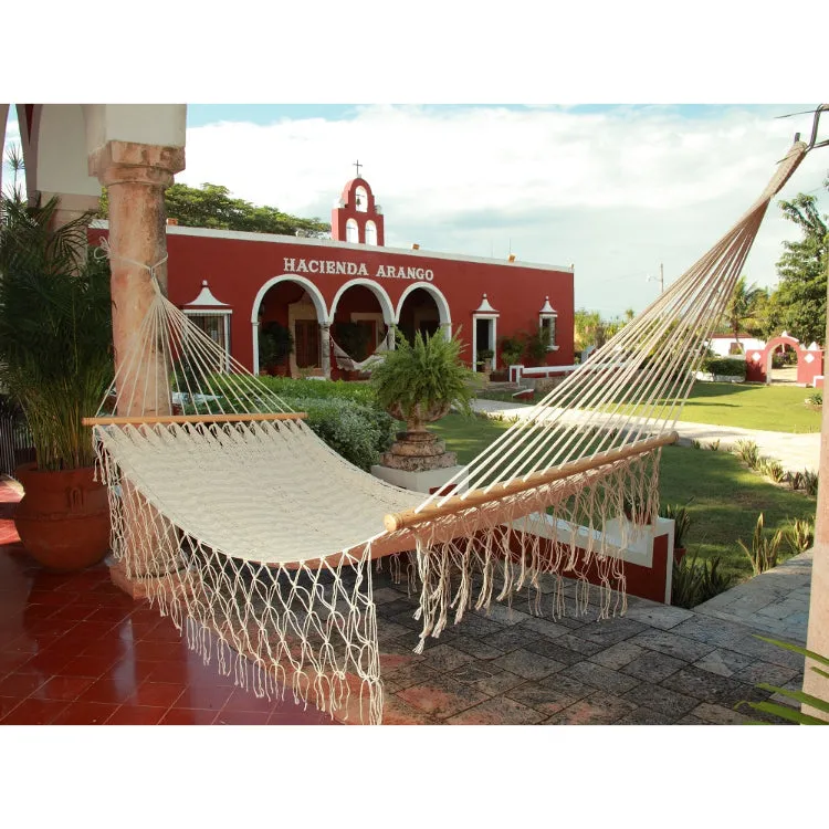 Mexican Resort Style Hammock - Natural White