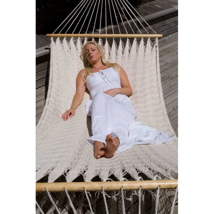 Mexican Resort Style Hammock - Natural White