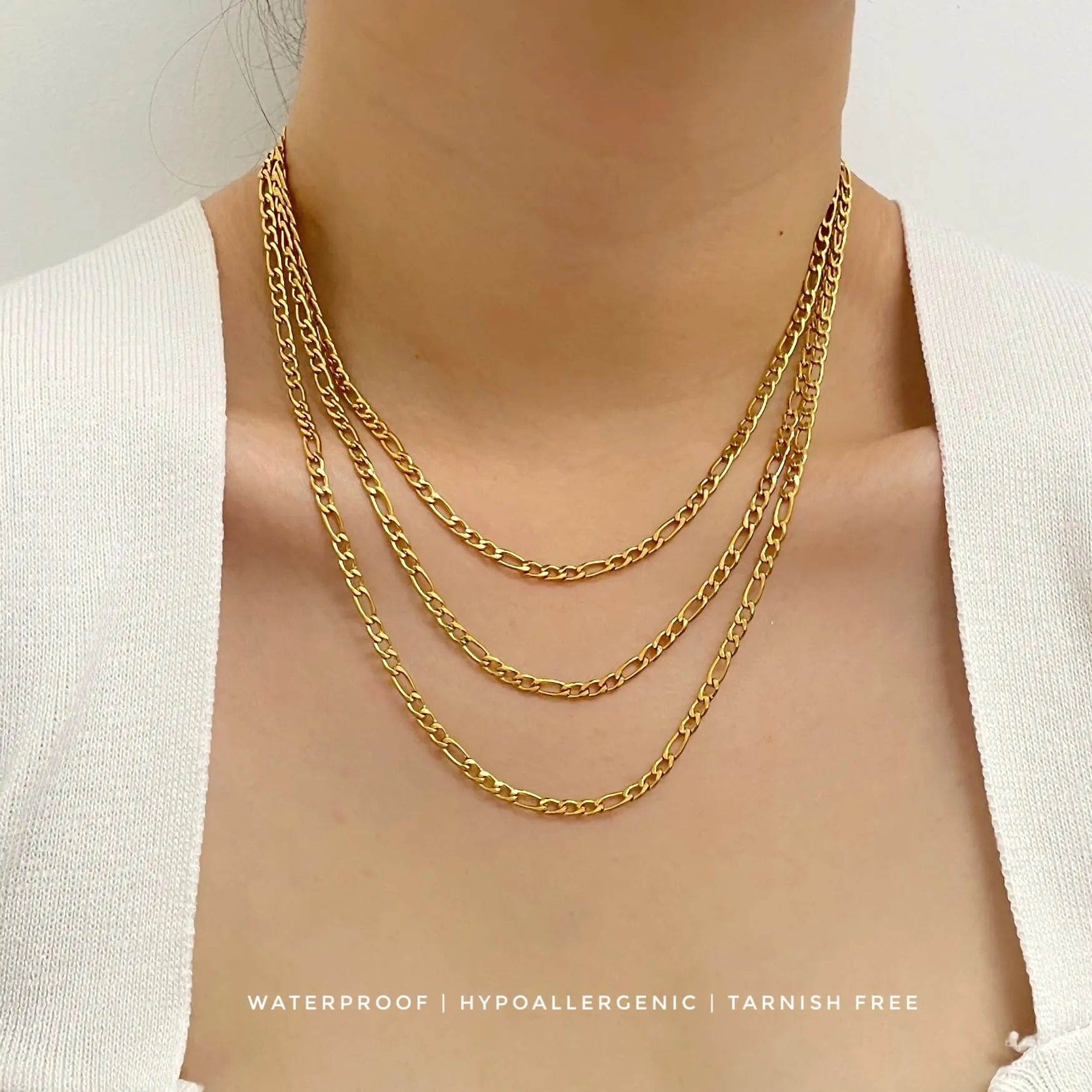 Mini Figaro Chain Necklace