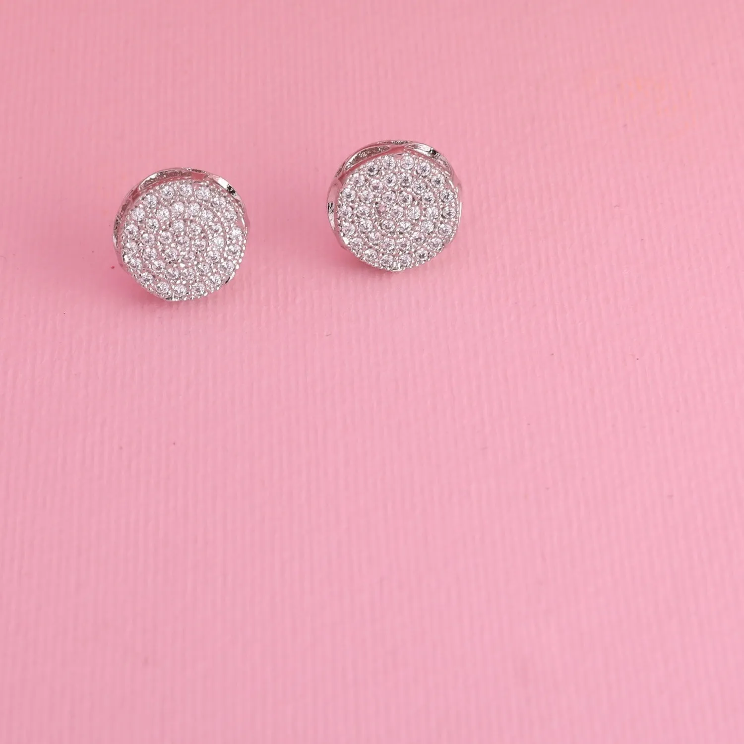 Minimalist CZ Stud Earrings