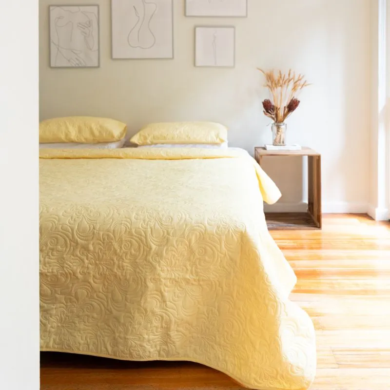 Morgan and Reid Serene Butter Coverlet Set