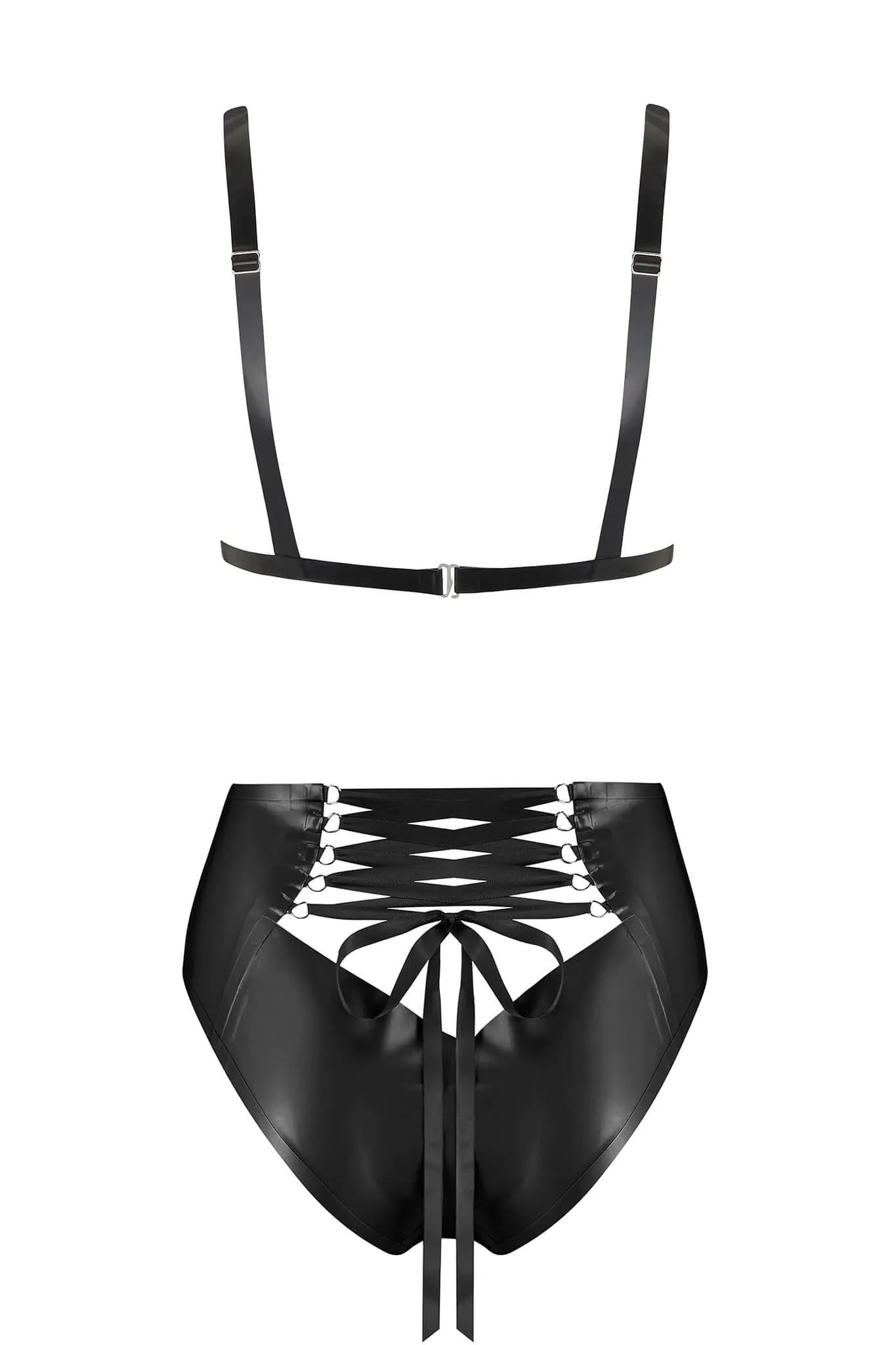 Mu Lambda Latex Lingerie Set