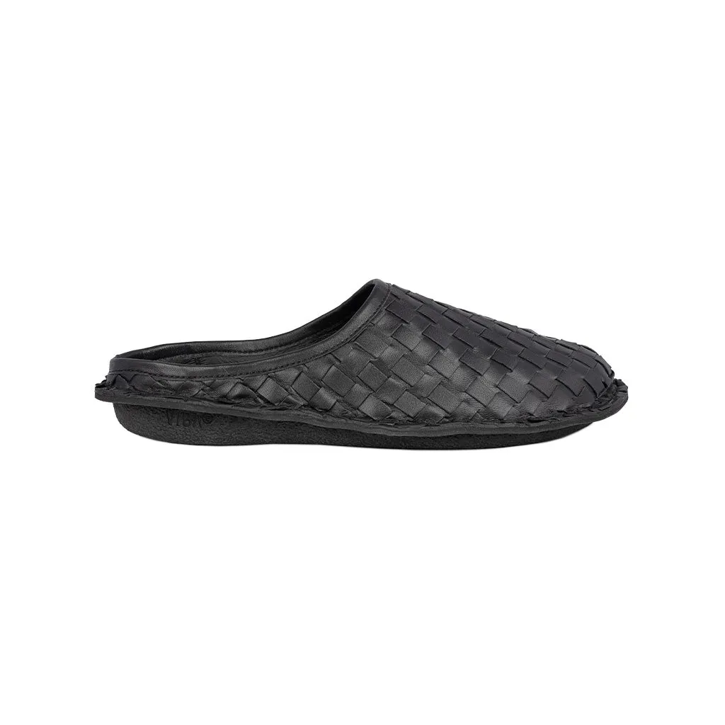 ROMA Woven Leather Preto Black