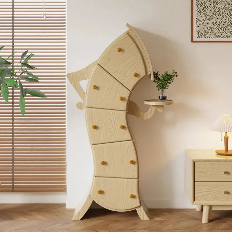 Sassy Playful Minimalist Wooden Cabinet