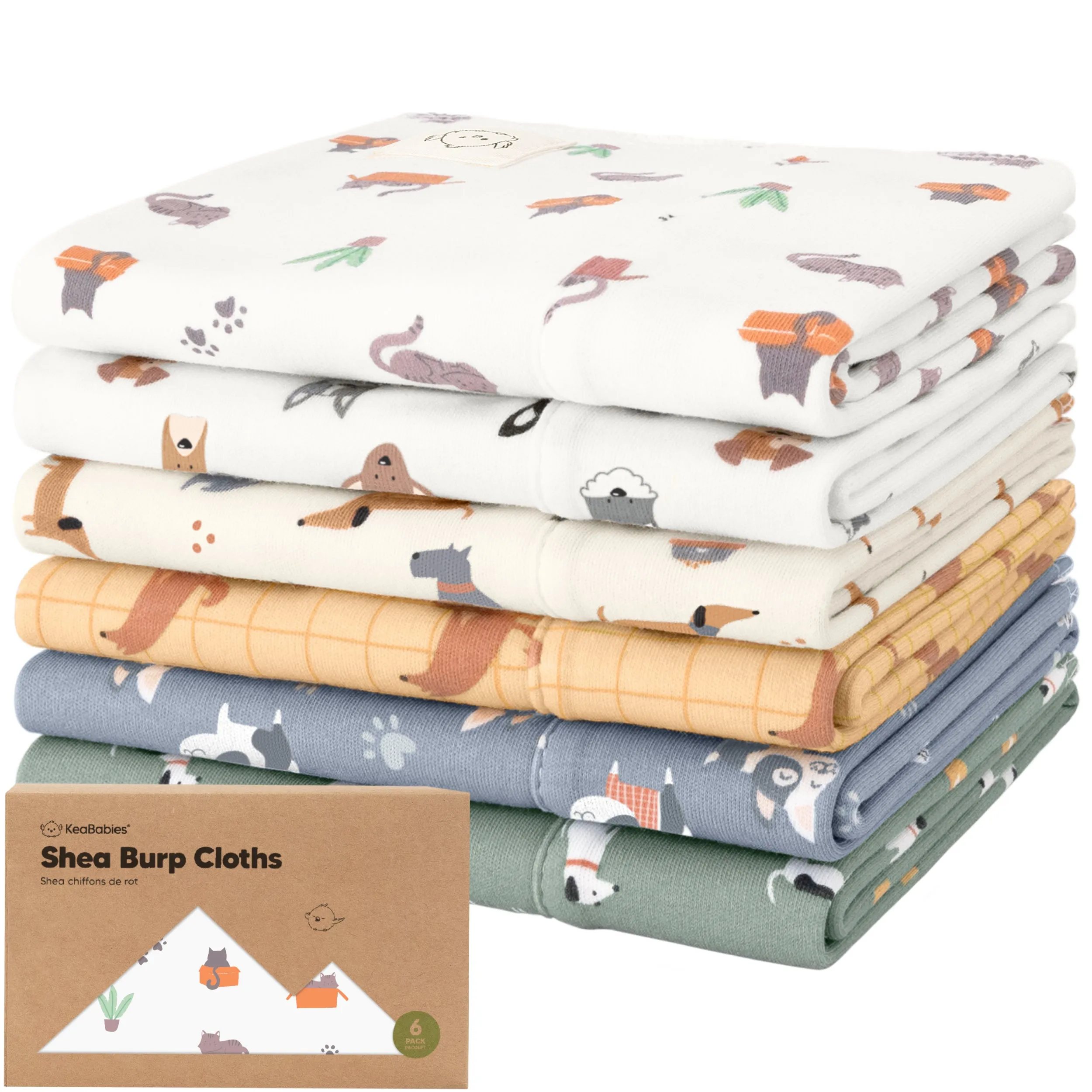 Shea Burp Cloths (Pets & Paws)