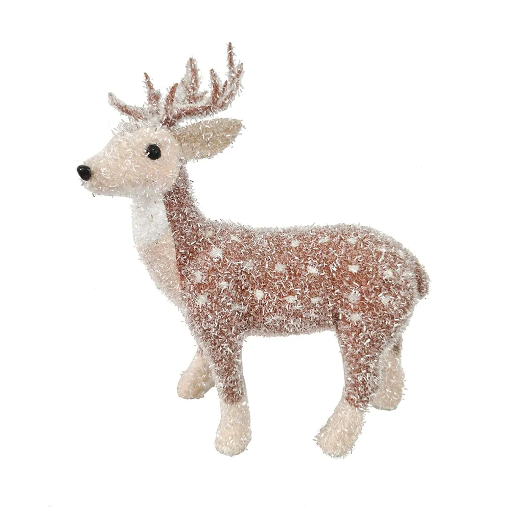 Small Glitter Spotted Standing Deer