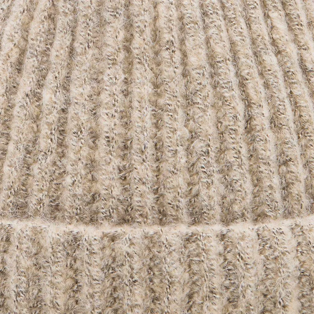 Soft Touch Rib Pom Pom Beanie