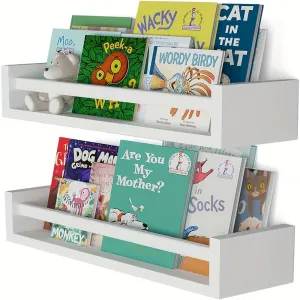 Solid wood nursery room shelves  perfect for books  toys