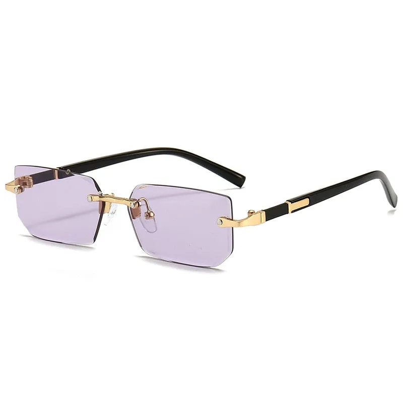 Sophisticated Rimless Square Sunglasses Perfect Gift for All