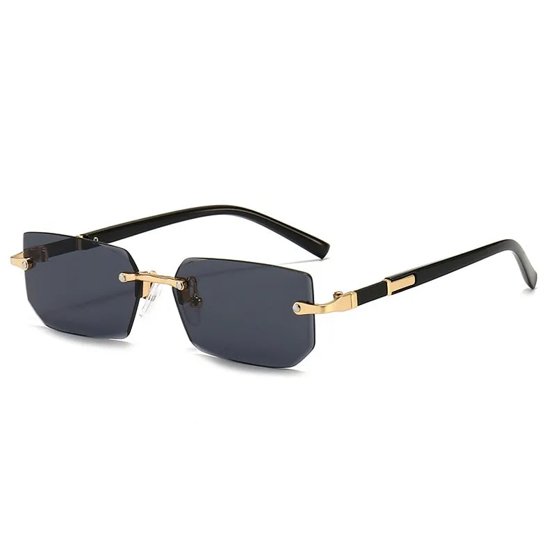 Sophisticated Rimless Square Sunglasses Perfect Gift for All