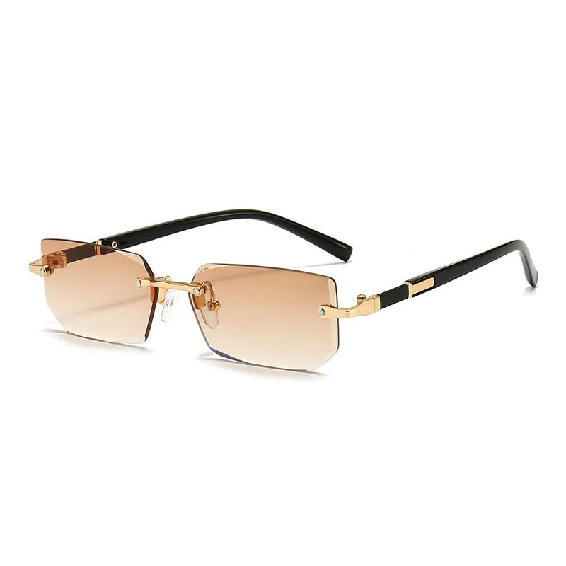 Sophisticated Rimless Square Sunglasses Perfect Gift for All