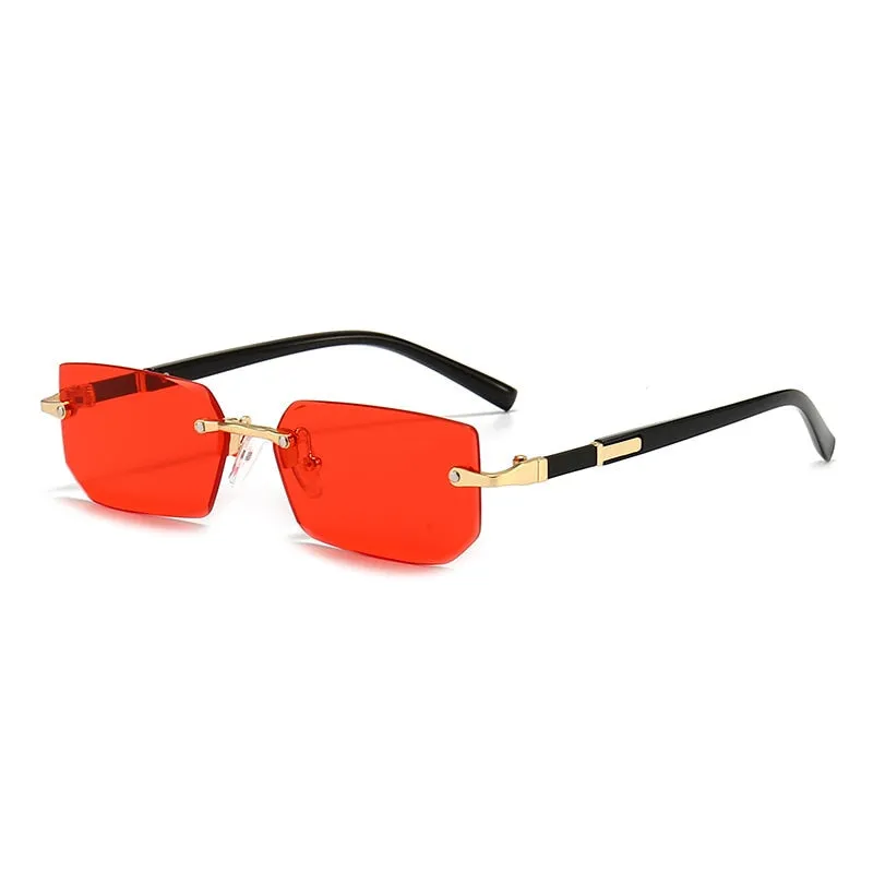 Sophisticated Rimless Square Sunglasses Perfect Gift for All