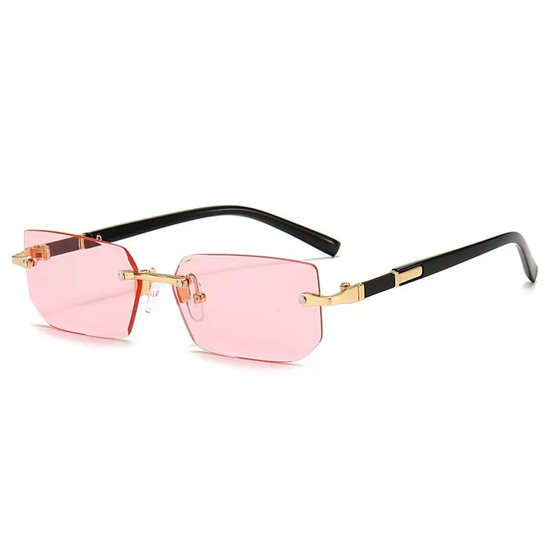 Sophisticated Rimless Square Sunglasses Perfect Gift for All