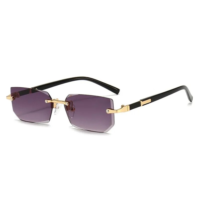 Sophisticated Rimless Square Sunglasses Perfect Gift for All