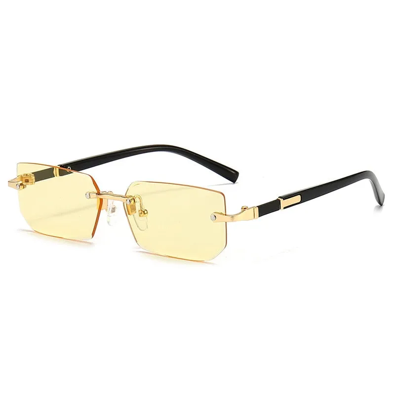 Sophisticated Rimless Square Sunglasses Perfect Gift for All