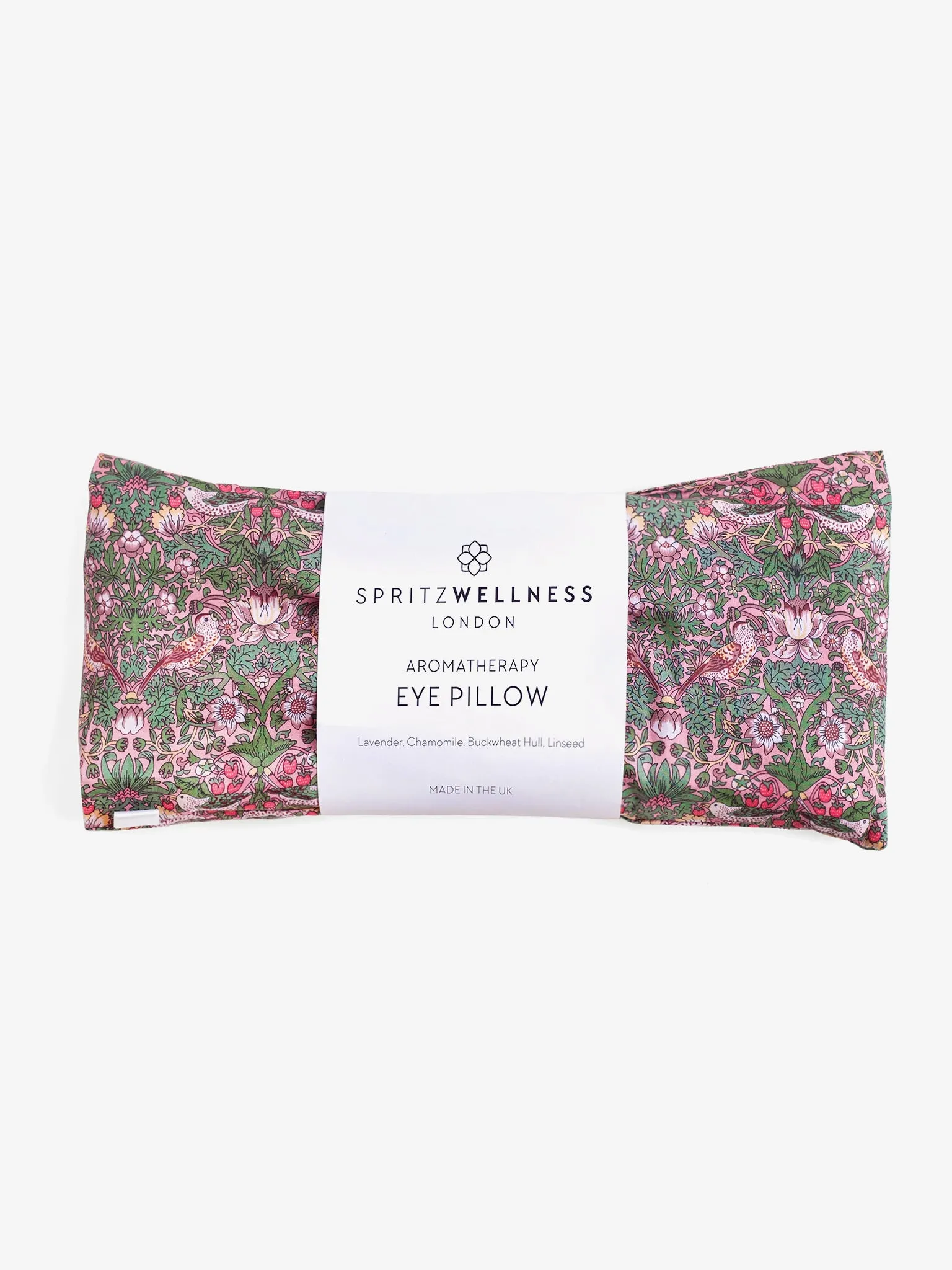 Spritz Wellness Liberty Print Aromatherapy Eye Pillow - Strawberry Thief Pink