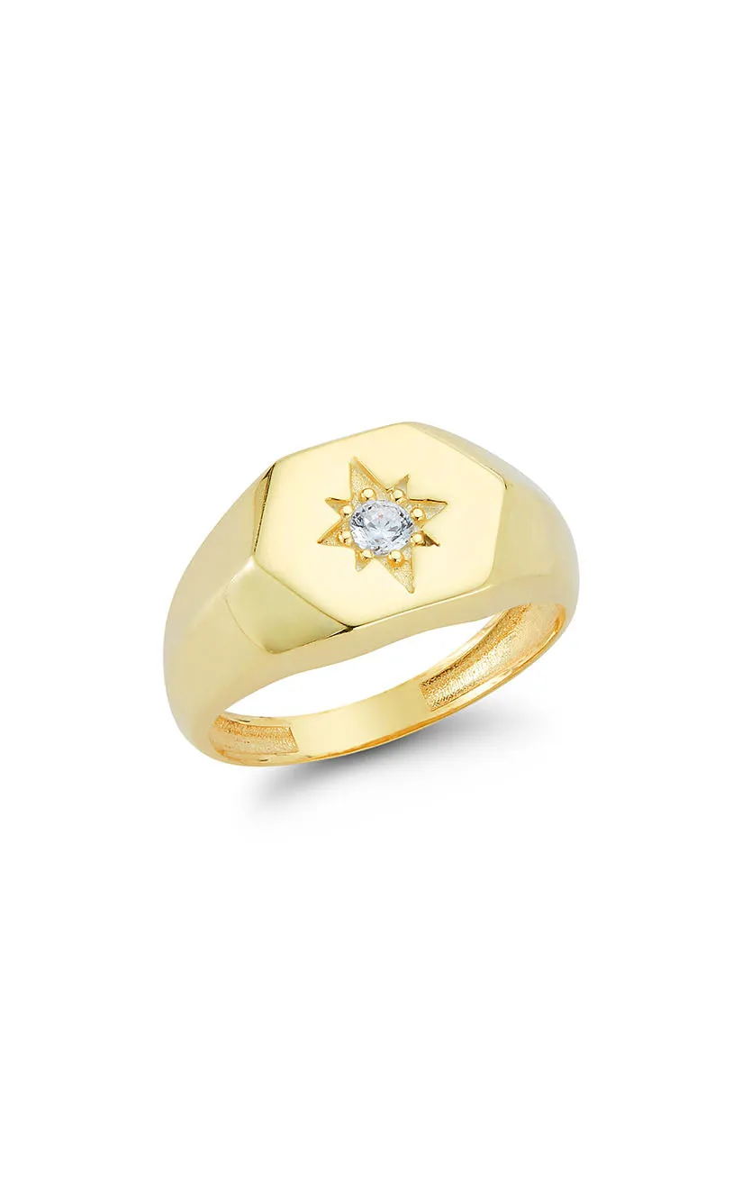 Star Signet Ring